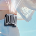 Unisex Rechargeable Wearable Waist Fan with Clip and Adjustable Speeds