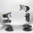 Universal Car Phone Holder with 960° Rotation and Hidden Rearview Mirror Mount