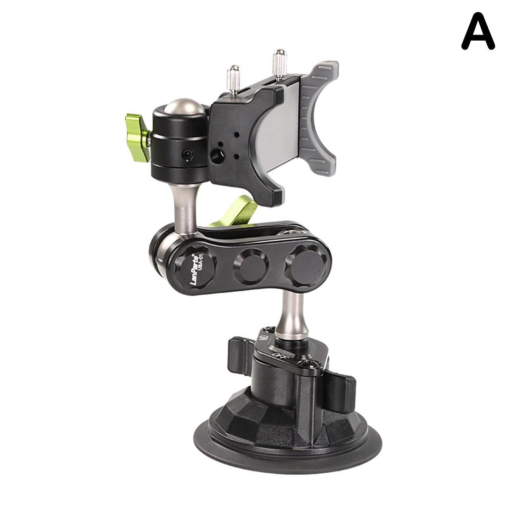 Universal Car Phone Holder with 960° Rotation and Hidden Rearview Mirror Mount