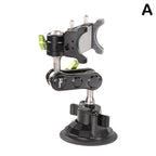 Universal Car Phone Holder with 960° Rotation and Hidden Rearview Mirror Mount