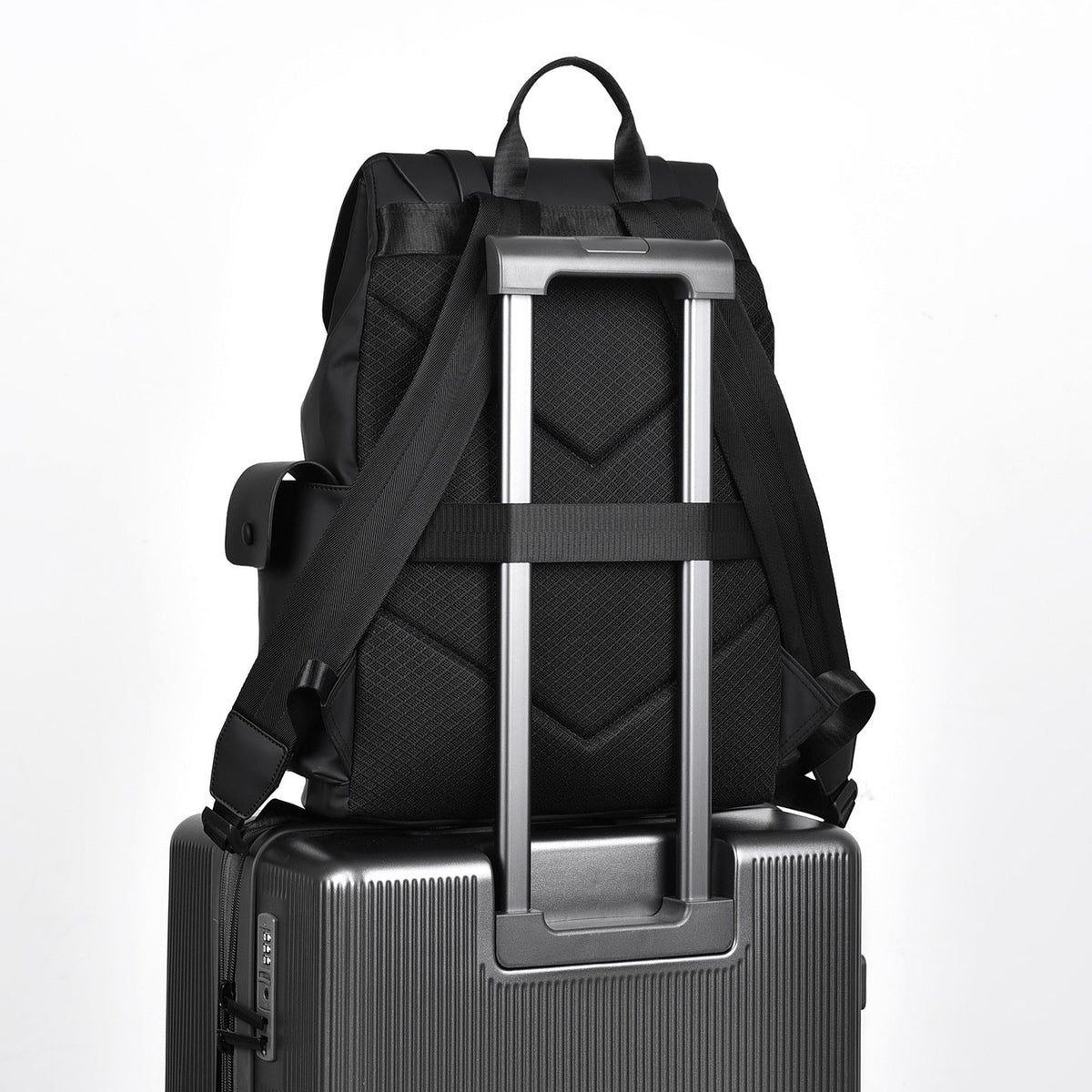 Urban Backpack with Waterproof Fabric, Padded Straps and Side Pockets