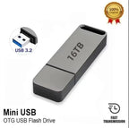 USB 3.2 Flash Drive for Windows and Mac OS, 60 × 20 × 10 mm