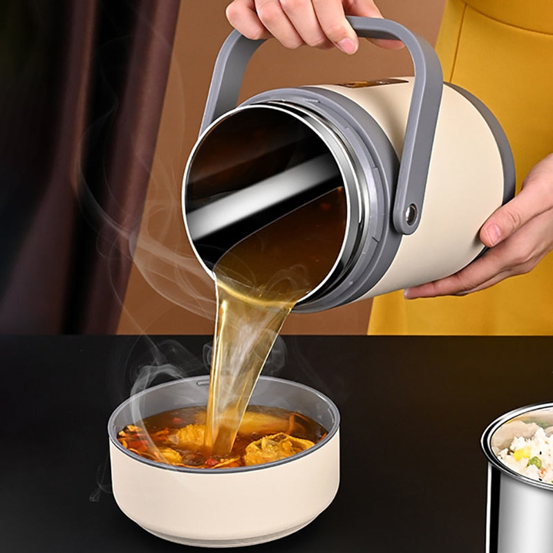 USB Heated Lunch Box, 1.6 L or 2 L, 304 Stainless Steel