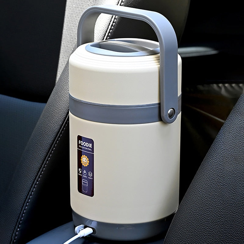 USB Heated Lunch Box, 1.6 L or 2 L, 304 Stainless Steel