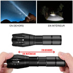 USB-Rechargeable Aluminium LED Zoom Torch, 1200 Lumens