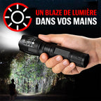 USB-Rechargeable Aluminium LED Zoom Torch, 1200 Lumens