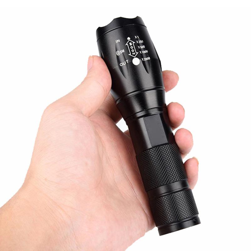 USB-Rechargeable Aluminium LED Zoom Torch, 1200 Lumens