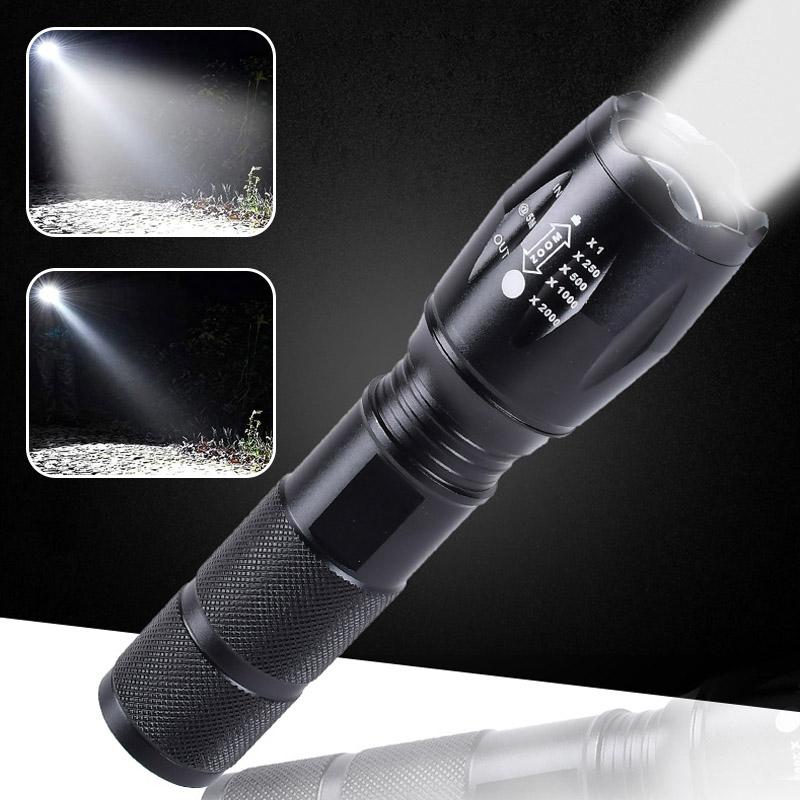 USB-Rechargeable Aluminium LED Zoom Torch, 1200 Lumens