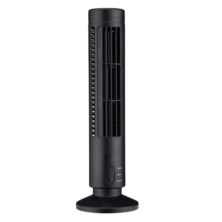 USB Tower Fan, 33 cm, 2.5 W, Black