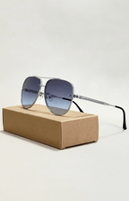 UV400 Aviator Sunglasses with Anti-Reflective Lenses