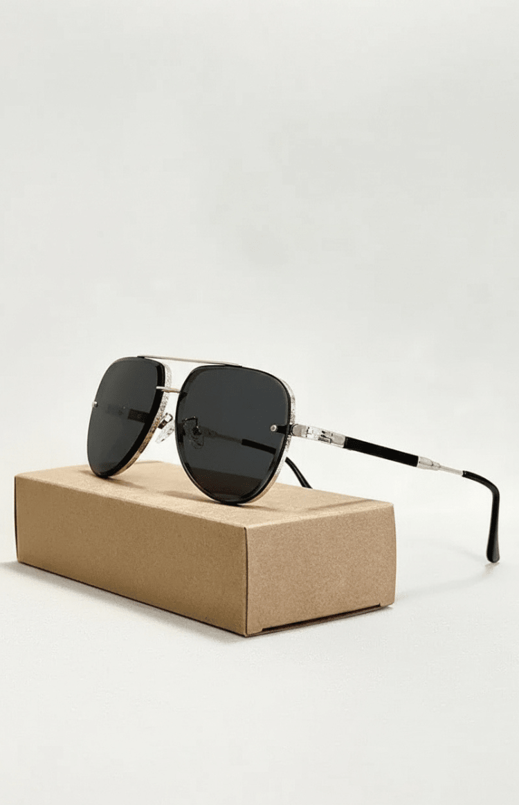 UV400 Aviator Sunglasses with Anti-Reflective Lenses
