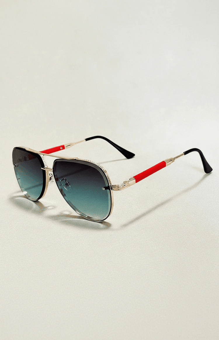 UV400 Aviator Sunglasses with Anti-Reflective Lenses