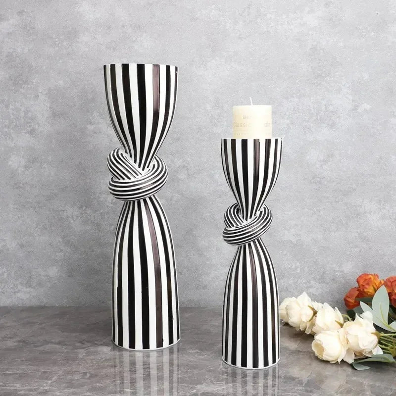 Valemont Striped Candle Holder-Welvere