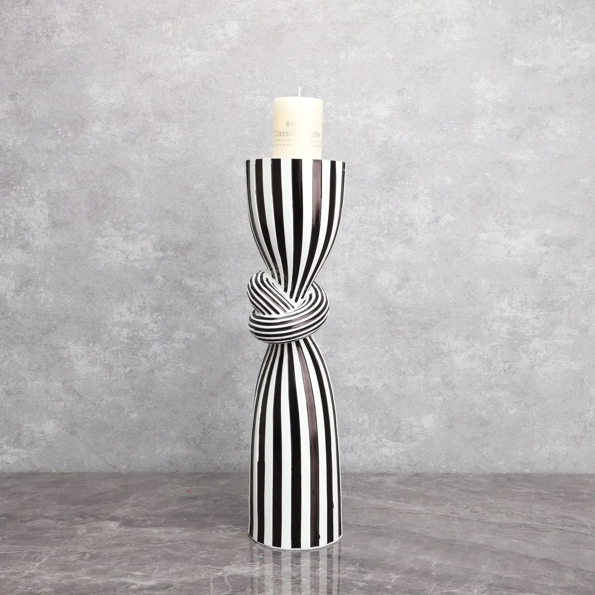 Valemont Striped Candle Holder-Welvere
