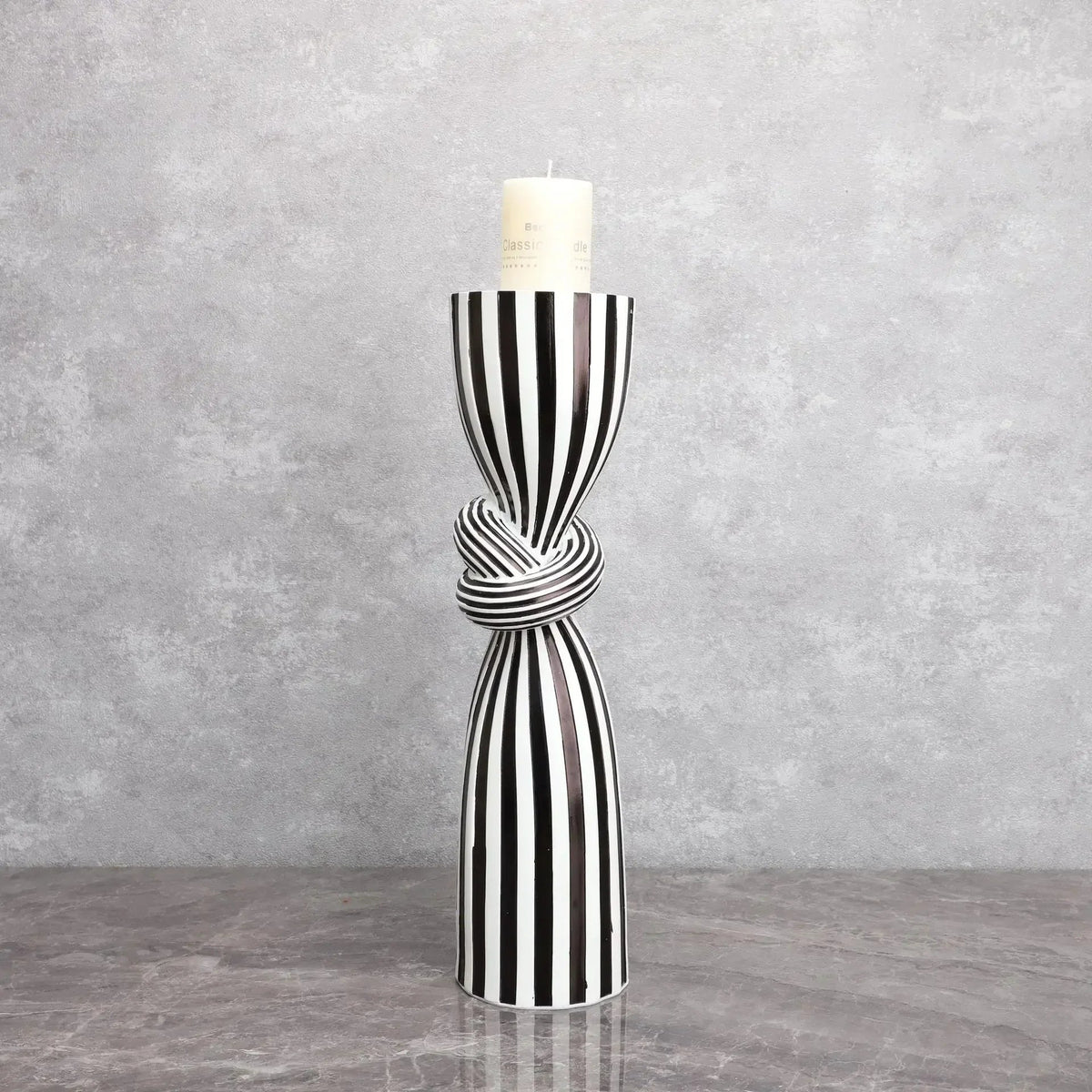 Valemont Striped Candle Holder-Welvere
