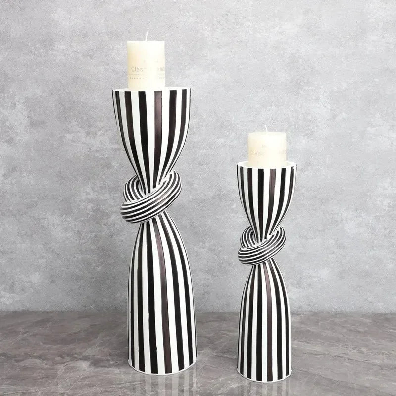 Valemont Striped Candle Holder-Welvere