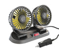 Double Head Folding Fan for Instrument Panel - USB, 12V/24V, Black, view 8