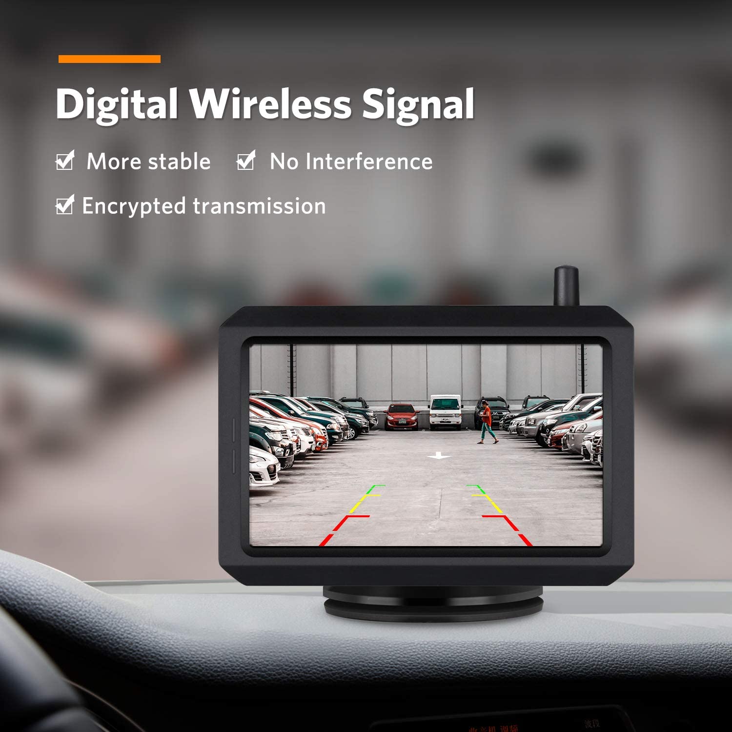 Wireless Rear View Camera for Car, Van, Camper - 5" or 7" Monitor, IP67, view 2