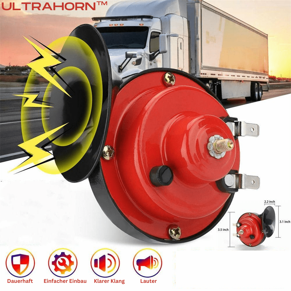 Vehicle Horn in Red ABS