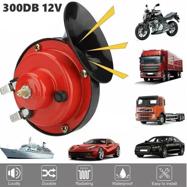 Train Horn for Cars - 300db, Waterproof, ABS and Metal, 12-24V