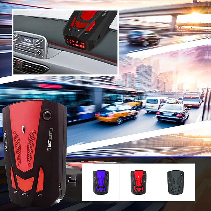 Vehicle Radar and Laser Detector with Voice Alerts, 12V DC