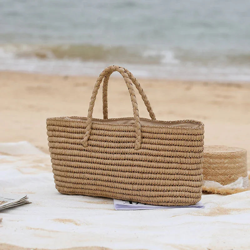 Vidaria Woven Summer Beach Bag-Welvere