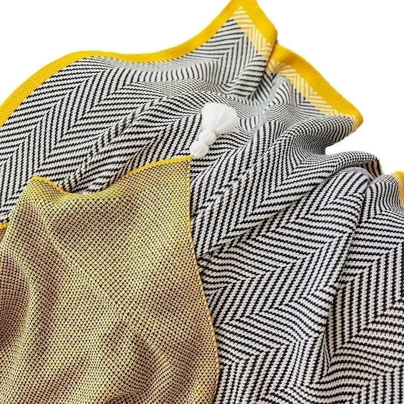 Vinia Knitted Shawl Blankets-Welvere