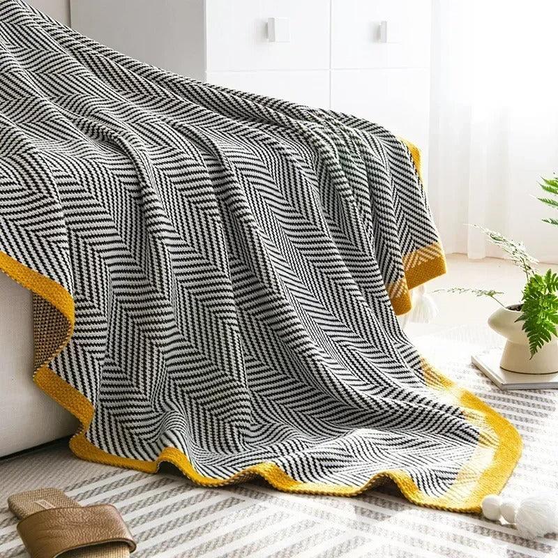Vinia Knitted Shawl Blankets-Welvere
