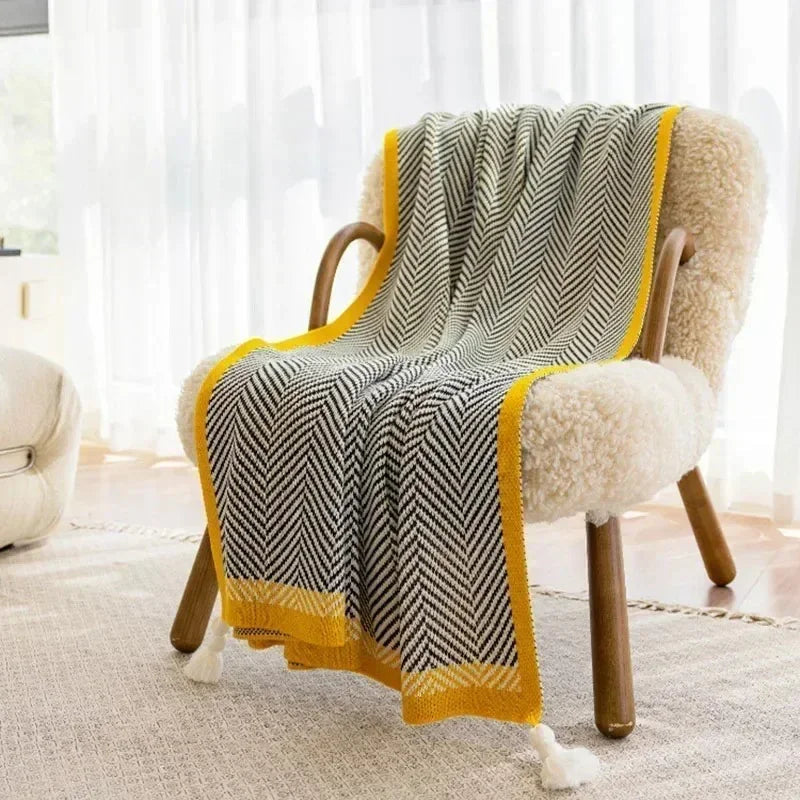 Vinia Knitted Shawl Blankets-Welvere