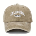 Vintage-Inspired Denim Baseball Cap with Adjustable Back Strap