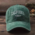 Vintage-Inspired Denim Baseball Cap with Adjustable Back Strap