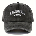 Vintage-Inspired Denim Baseball Cap with Adjustable Back Strap