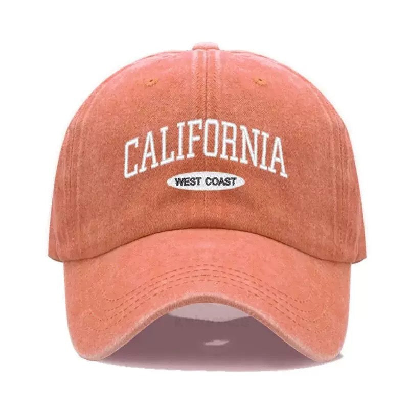 Vintage-Inspired Denim Baseball Cap with Adjustable Back Strap