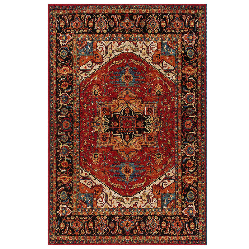 Vintage-Inspired Oriental Area Rug with Intricate Pattern