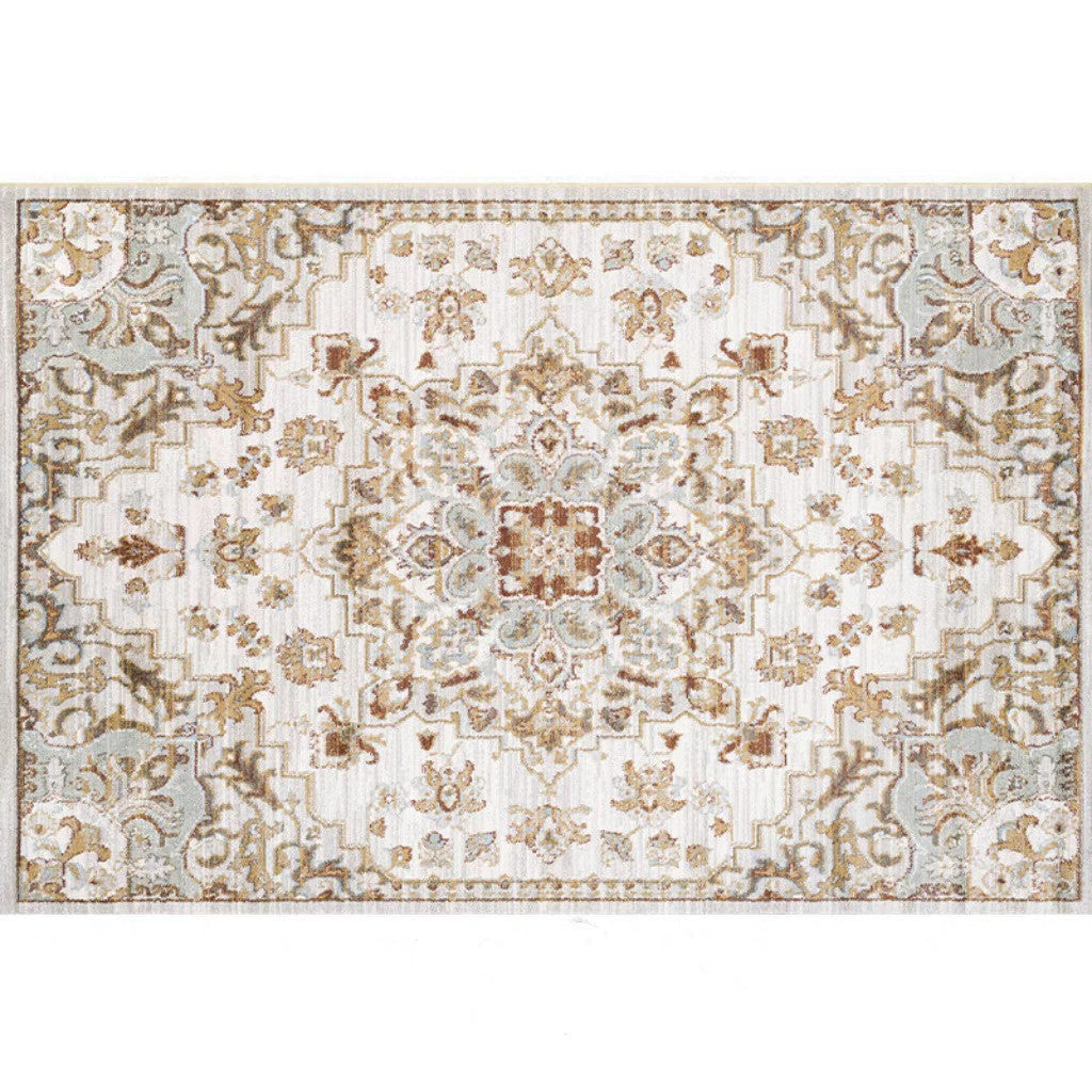 Vintage-Inspired Oriental Area Rug with Intricate Pattern