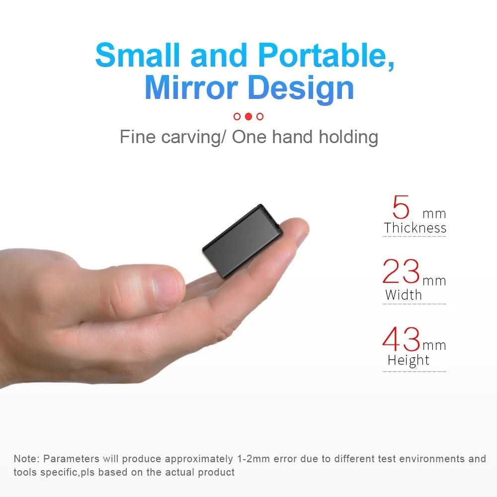 VoiceNote Mini Ultra-Light Voice-Activated Voice Recorder, 16 GB or 32 GB