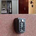 Wall-Mounted Aluminium Key Safe with Combination Lock