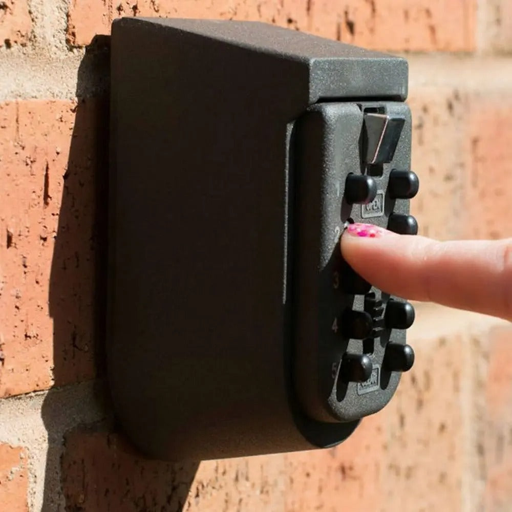 Wall-Mounted Aluminium Key Safe with Combination Lock