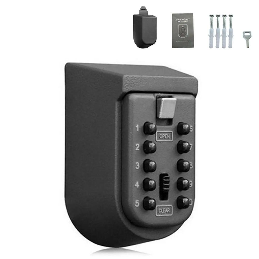 Wall-Mounted Aluminium Key Safe with Combination Lock