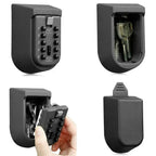 Wall-Mounted Aluminium Key Safe with Combination Lock