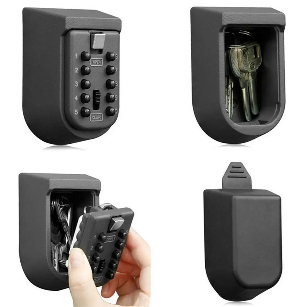 Wall-Mounted Aluminium Key Safe with Combination Lock