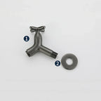 Wall-Mounted Cold Water Tap in Solid Brass