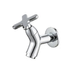 Wall-Mounted Cold Water Tap in Solid Brass