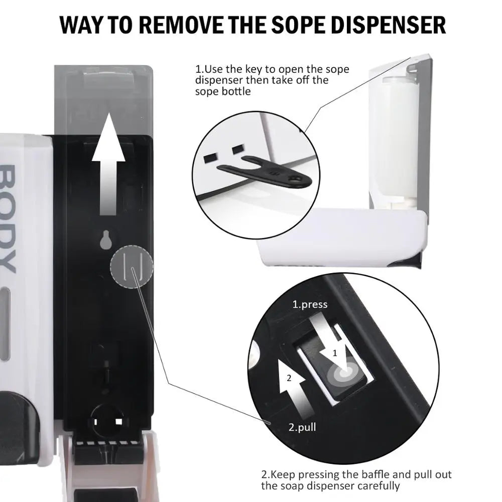 Wall-Mounted Shower Dispenser, 350 ml