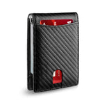 Men’s Slim RFID Wallet Leather Card Holder - Black, Ultra-Thin, Holds 7 Cards, view 10