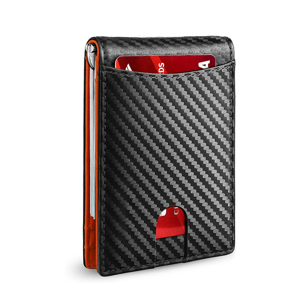 Men’s Slim RFID Wallet Leather Card Holder - Black, Ultra-Thin, Holds 7 Cards, view 11