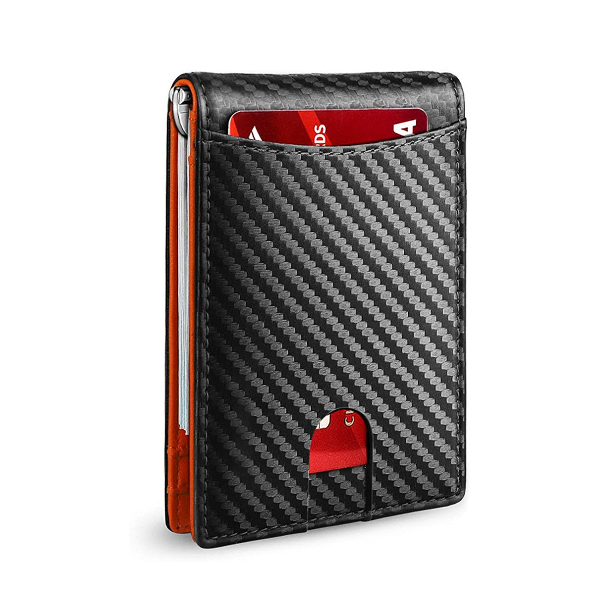 Men’s Slim RFID Wallet Leather Card Holder - Black, Ultra-Thin, Holds 7 Cards, view 11