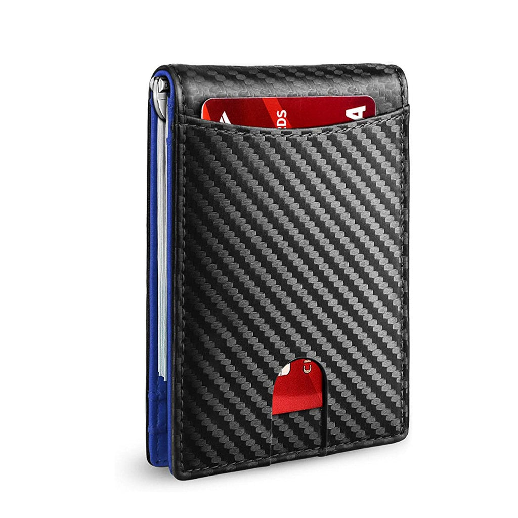 Men’s Slim RFID Wallet Leather Card Holder - Black, Ultra-Thin, Holds 7 Cards, view 12
