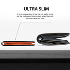 Men’s Slim RFID Wallet Leather Card Holder - Black, Ultra-Thin, Holds 7 Cards, view 6