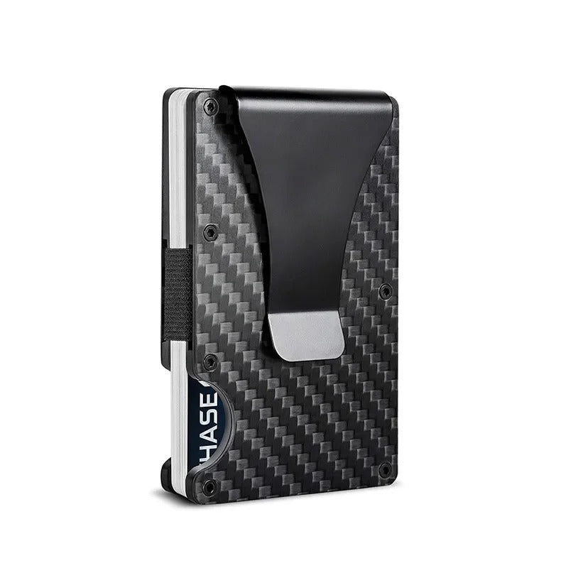 Titanium Card Holder Wallet for Men & Women - Matte Cobalt, RFID Blocking, view 10